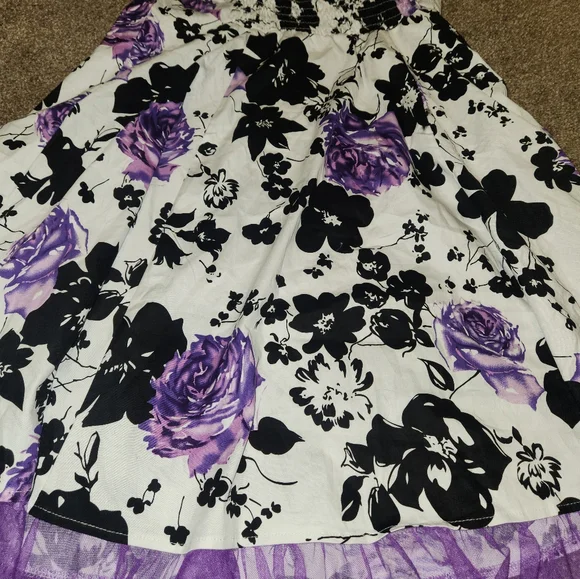 Women's 2XL Halter Style Floral Print Mini Dress - Picture 16 of 16